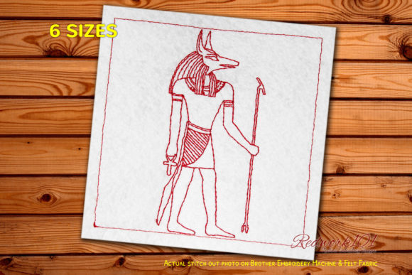 Ancient God of Egypt Redwork: A Seasonal Design Review