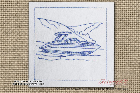 Bowrider Boat Redwork: An Etsy Seller’s Review