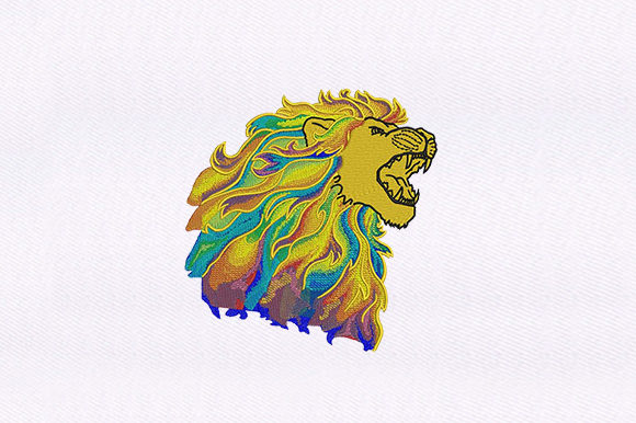 Color Fierce Lion Design: A Stitch-Out Review