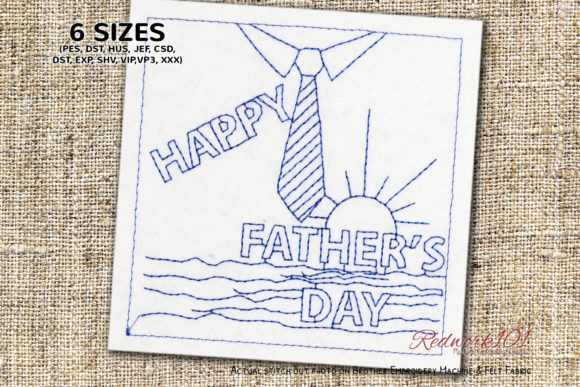 Fathers Day Lineart: A Seasonal Embroidery Review