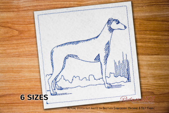 Greyhound Nature Frame Redwork Review