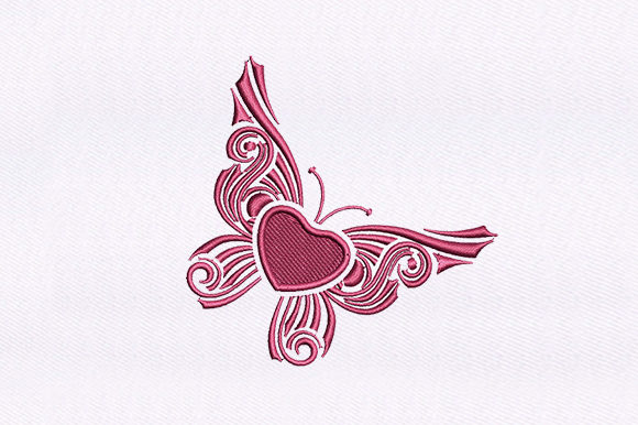 Heart Butterfly: A Sweet Machine Embroidery Design