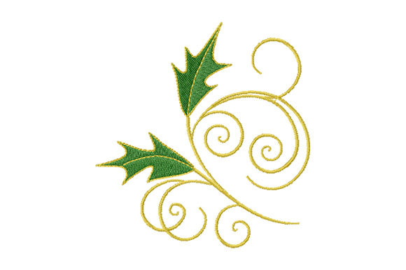 Holly Leaves with Golden Curls Review