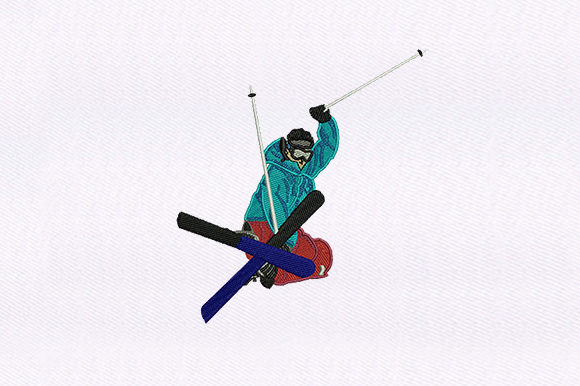 Mountain Skier: A Cozy Embroidery Design Review