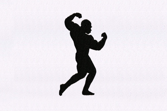 Muscular Man: A Bold Sports Embroidery Review