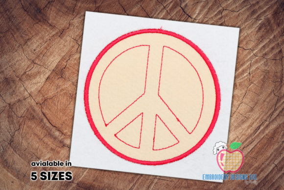 Sign of Piece in Red Applique Pattern Review