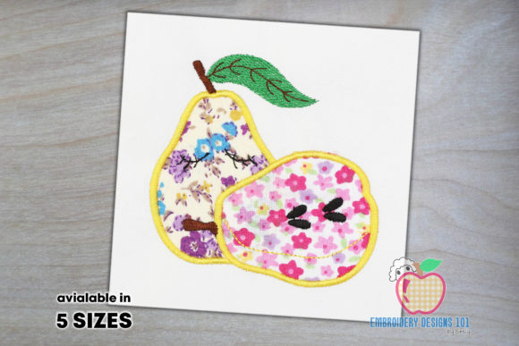 Two Pear with Close Eyes Applique Review